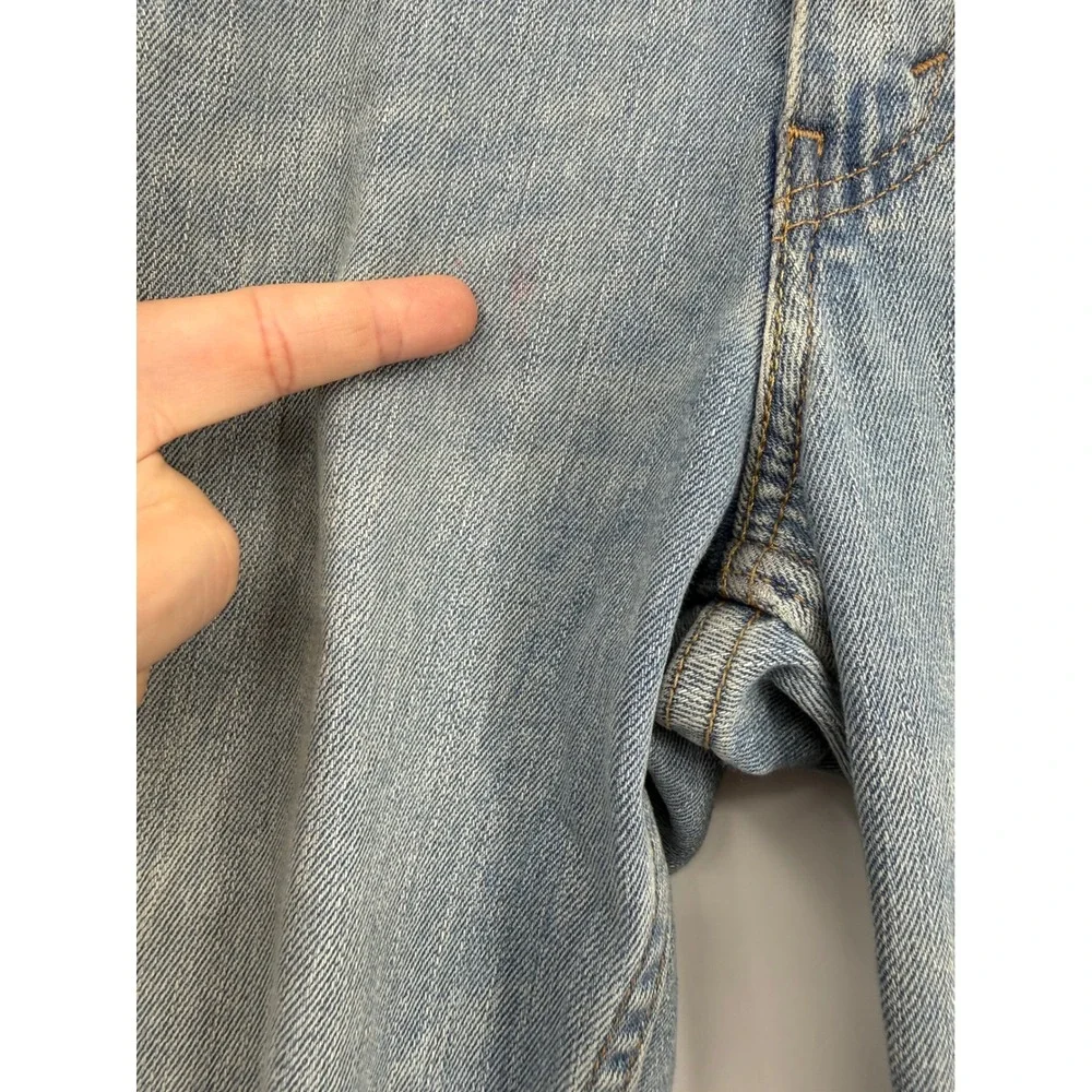 Levis 511 Jeans Mens 33x32 Blue‎ Slim Fit Light Wash Denim Pants Distressed